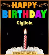 GiF Happy Birthday Gigliola